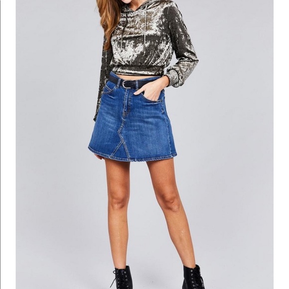 💕 Burnt Olive Velvet Hoodie💕 - Picture 6 of 8